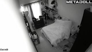 Scottish couple having sex in their bed wildly real spy cam