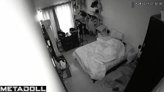 Scottish couple having sex in their bed wildly real spy cam