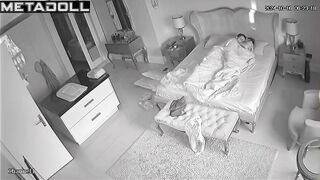 Amateur couple having sex in the bedroom
