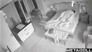 Amateur couple having sex in the bedroom