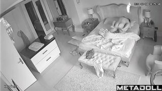 Amateur couple having sex in the bedroom
