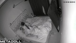 Real Irish couple fuck hard in their bed live HD