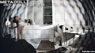 German college girl changes her panties