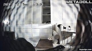 German college girl changes her panties