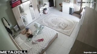 Busty Arab woman has morning sex