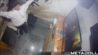 Hot Korean couple groping each other