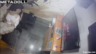 Hot Korean couple groping each other