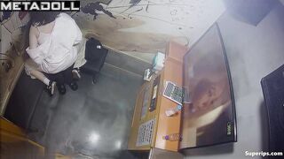 Hot Korean couple groping each other