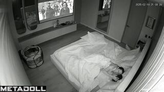 Spanish married couple fucks in their bed