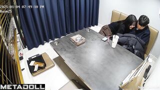 Cute Korean girl masturbates in an internet cafe