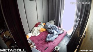 Ukrainian girl masturbates watching TikTok