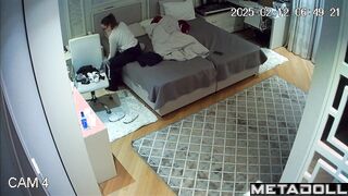 Nerdy German girl changing her clothes
