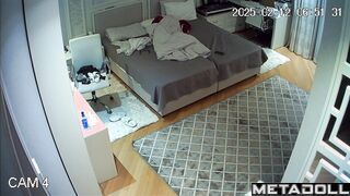 Nerdy German girl changing her clothes