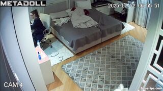Nerdy German girl changing her clothes