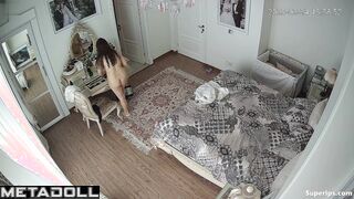 Beautiful Arab mom naked in her room