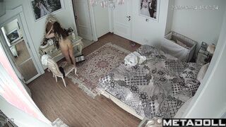Beautiful Arab mom naked in her room