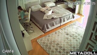 German nerdy girl masturbates to orgasm