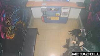Hot Korean couple in a small room