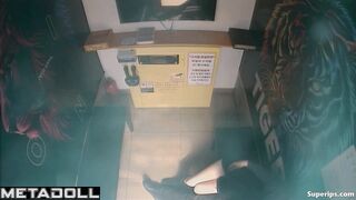 Hot Korean couple in a small room