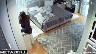 Cute German girl changes her underwear