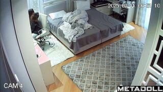 Cute German girl changes her underwear