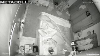 American married couple has sex at night