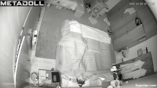 American married couple has sex at night