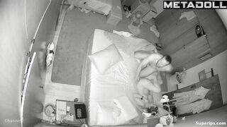 American married couple has sex at night