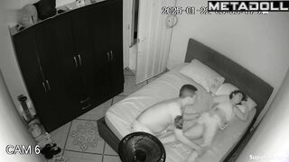 Busty Latin wife receives oral sex