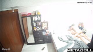 Naughty naked Dutch brunette woman forces her husband to cum online