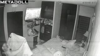 Amazing Irish parents having sex in their bedroom spy cam