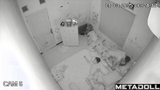 Real mature couple fuck in their bed hidden cam