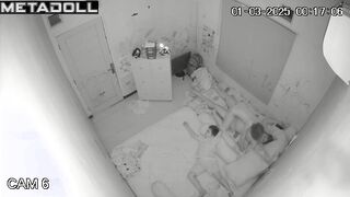 Real mature couple fuck in their bed hidden cam