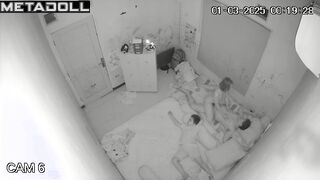 Real mature couple fuck in their bed hidden cam