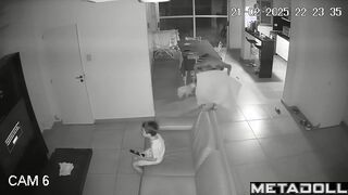 Single Swiss brunette student girl changes her new panties after work