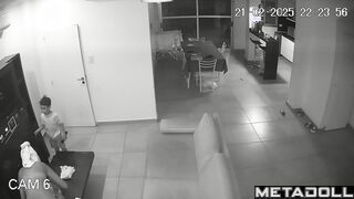Single Swiss brunette student girl changes her new panties after work