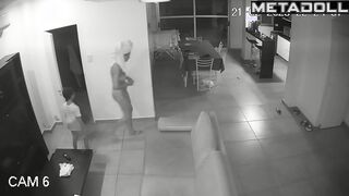 Single Swiss brunette student girl changes her new panties after work