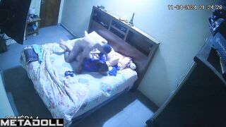 Real amateur couple having sex until they fall asleep real spy cam