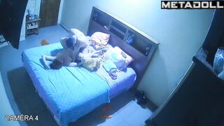 Russian newly married couple fuck in their messy room live stream