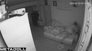 Romanian newly married couple fuck in their daughter’s room hidden IP camera