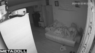 Romanian newly married couple fuck in their daughter’s room hidden IP camera