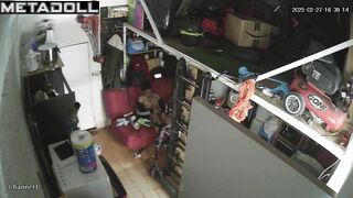 English couple having sex in their bed wildly real spy cam