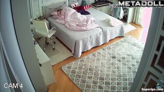 Nerdy German girl discovers masturbation