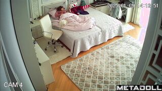Nerdy German girl discovers masturbation