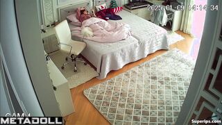 Nerdy German girl discovers masturbation