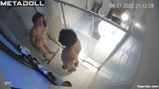 German mom gets fucked in the shower