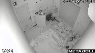 My girlfriend's amazing parents fuck in their messy room hidden IP cam