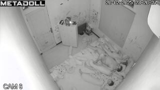 My girlfriend's amazing parents fuck in their messy room hidden IP cam