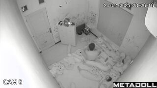 My girlfriend's amazing parents fuck in their messy room hidden IP cam