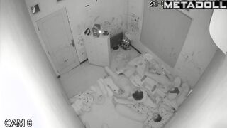 My girlfriend's amazing parents fuck in their messy room hidden IP cam